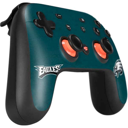 NFL Philadelphia Eagles Distressed Google Stadia Controller Skin